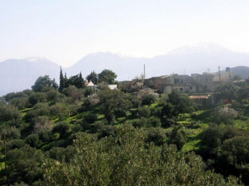 Agios Nikolaos Grundstück auf dem Land mit Panoramablick auf das Meer Grundstück kaufen